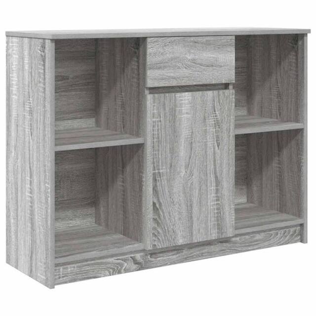Berkfield Home Sideboard with Drawer Grey Sonoma 101x35x76 cm Engineered Wood - Size: 101 x 35 x 76 cm - image 1