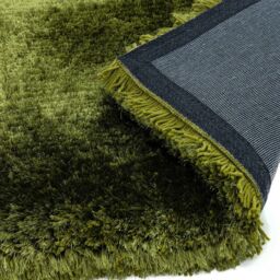The Rug Shop UK Green Handmade Modern Plain Polyester Easy To Clean Green Area Rug - Size: 160 cm x 230 cm - thumbnail 4