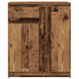 Berkfield Home Sideboard with Drawer Old Wood 71x35x84 cm Engineered Wood in Brown - Size: 71 x 35 x 84 cm - thumbnail 6