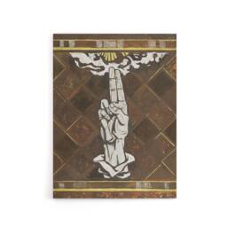 "Artery8 Ulcerated Hand Painting Richard Roland Holst Canvas Wall Art Print in Brown - Size: W12"" x H16""" - thumbnail 1