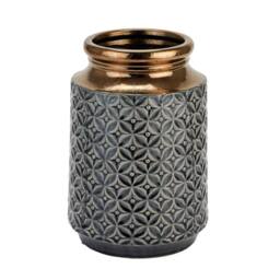 Love Lace Seville Collection Lebes Squat Vase in Grey - thumbnail 1