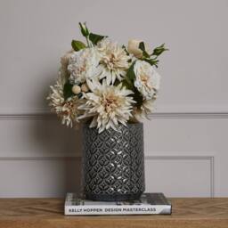 Love Lace Seville Collection Lebes Squat Vase in Grey - thumbnail 3