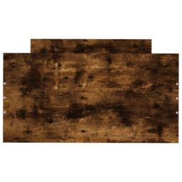 Berkfield Home Bed Frame Smoked Oak 75x190 cm Small Single Engineered Wood in Brown - thumbnail 4