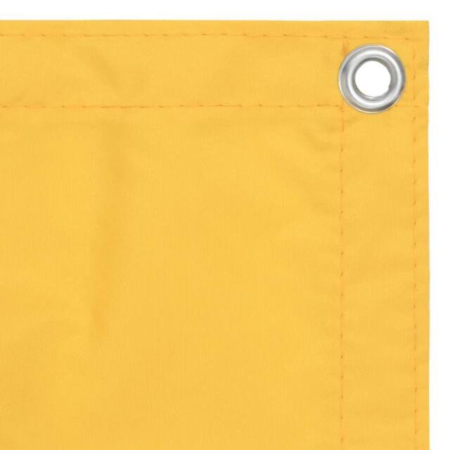 Berkfield Home Balcony Screen Yellow 120x500 cm Oxford Fabric - image 1