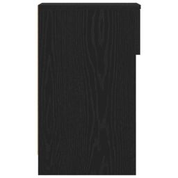 Berkfield Home Bedside Cabinets with Drawer 2 pcs Black Oak 20x36x60 cm - Size: 20 x 36 x 60 cm - thumbnail 7