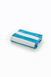 Deyongs Cabana Bay 100% Cotton Yarn Dyed Stripe Beach Towel 80x165 in Turquoise - thumbnail 2