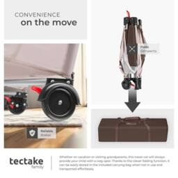tectake Travel Cot Dog in Brown - Size: Large - thumbnail 5