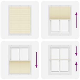 Berkfield Home Pleated Blind Cream 110x150 cm Fabric Width 109.4 cm Polyester - thumbnail 5