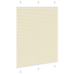 Berkfield Home Pleated Blind Cream 110x150 cm Fabric Width 109.4 cm Polyester - thumbnail 4