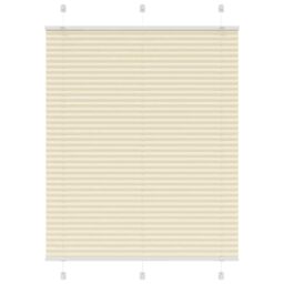 Berkfield Home Pleated Blind Cream 110x150 cm Fabric Width 109.4 cm Polyester - thumbnail 1