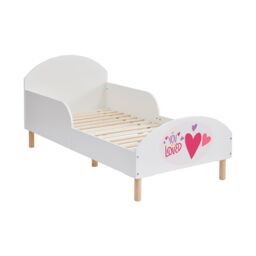 Liberty House Toys Kids White Toddler Bed - You Are Loved - Size: Cot Bed - thumbnail 5