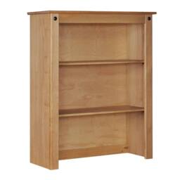 NESTLUNE Sideboard Hutch Top Small Buffet Dresser Solid Mexican Wood in Brown - Size: 100 cm x 15 cm - thumbnail 1