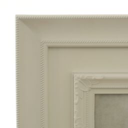 Orsina 4 Photo Cream Plastic Multi-Photo Frame, Elegant Picture Holder, Frame With Landscape & Portrait Orientation - thumbnail 6