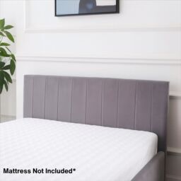 KOSY KOALA Ottoman Bed Gas Lift Storage Grey 4ft Small Double Line Pattern Velvet Bedroom - thumbnail 6