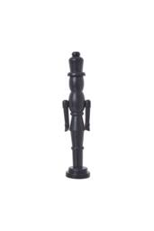 KDMD Minimalist Black Wooden Nutcracker Ornament for Holiday Decor - thumbnail 1