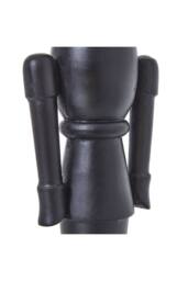 KDMD Minimalist Black Wooden Nutcracker Ornament for Holiday Decor - thumbnail 3