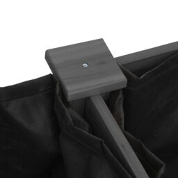 Berkfield Home Planter with Liner Grey 203x53x76 cm Solid Wood Fir - Size: 203 x 53 x 76 cm - thumbnail 6