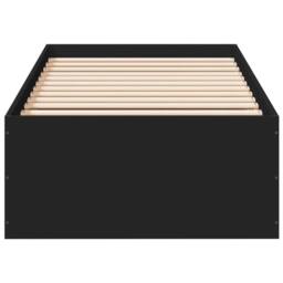 Berkfield Home Bed Frame without Mattress Black 90x190 cm Single - thumbnail 4