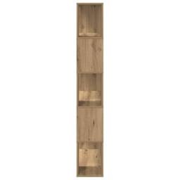 Berkfield Home TV Stand Artisan Oak Chipboard 80 x 24 x 155 cm TV Stand in Brown - thumbnail 6
