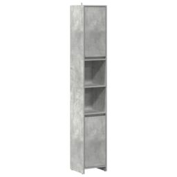Berkfield Home 4 Piece Bathroom Furniture Set Concrete Grey Engineered Wood - thumbnail 4