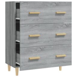 Berkfield Home Sideboard Grey Sonoma 70x34x90 cm Engineered Wood - Size: 70 x 34 x 90 cm - thumbnail 5