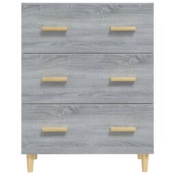 Berkfield Home Sideboard Grey Sonoma 70x34x90 cm Engineered Wood - Size: 70 x 34 x 90 cm - thumbnail 3
