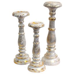 KDMD Small Candle Stand - White Gold - thumbnail 2
