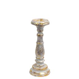 KDMD Small Candle Stand - White Gold