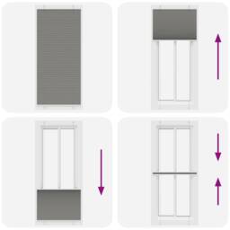 Berkfield Home Pleated Blind Anthracite 90x200 cm Fabric Width 89.4 cm Polyester in Dark Grey - thumbnail 7