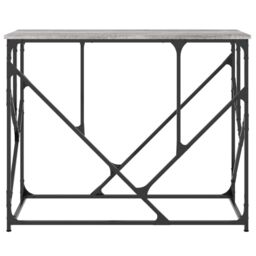 Berkfield Home Console Table Grey Sonoma 100x40x80 cm Engineered Wood - Size: 100 x 40 x 80 cm - thumbnail 4
