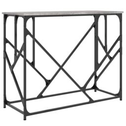 Berkfield Home Console Table Grey Sonoma 100x40x80 cm Engineered Wood - Size: 100 x 40 x 80 cm - thumbnail 2