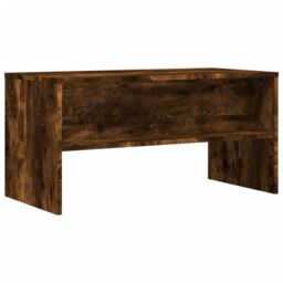 Berkfield Home TV Cabinet Smoked Oak 80x40x40 cm Engineered Wood in Brown - Size: 80 x 40 x 40 cm - thumbnail 6