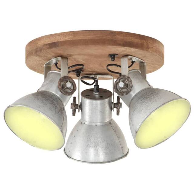 Berkfield Home Industrial Ceiling Lamp 25 W Silver 42x27cm E27 - Size: 42x27 cm - image 1