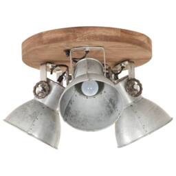 Berkfield Home Industrial Ceiling Lamp 25 W Silver 42x27cm E27 - Size: 42x27 cm - thumbnail 2