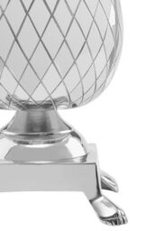 Orsina Nickel Finish Pineapple Table Lamp, Textured Metallic Base with Tropical Detail, Lamp for Living Room in Silver - thumbnail 5
