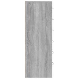 Berkfield Home Sideboard with 6 Drawers Grey Sonoma 50x34x96 cm Engineered Wood - Size: 50 x 34 x 96 cm - thumbnail 6
