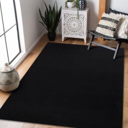 RugsX Anti-Slip Rumba Rug in Black - Size: 120 cm x 150 cm - thumbnail 3
