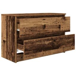 Berkfield Home TV Cabinet Old Wood 80x35x54 cm Engineered Wood in Brown - Size: 80 x 35 x 54 cm - thumbnail 5