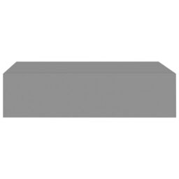 Berkfield Home Wall-mounted Drawer Shelves 2 pcs Grey 40x23.5x10cm MDF - Size: 40x23.5x10 cm - thumbnail 5