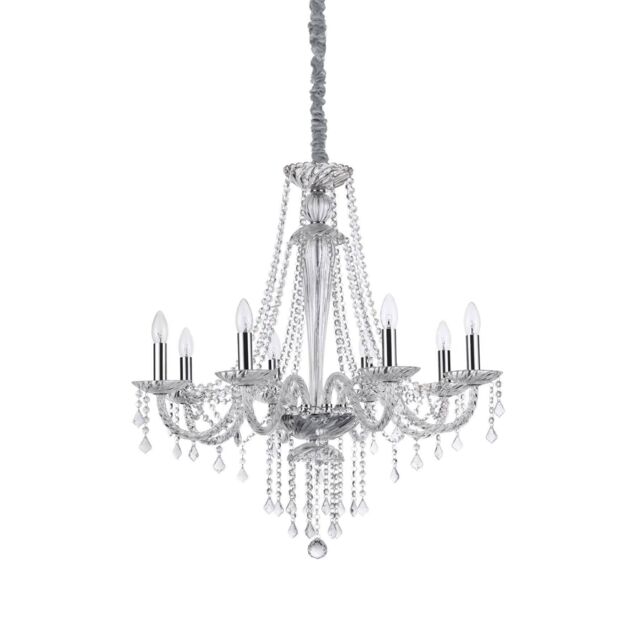 Netlighting Amadeus 8 Light Pendant Light Trasparent E14 in Clear - image 1