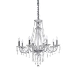 Netlighting Amadeus 8 Light Pendant Light Trasparent E14 in Clear