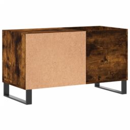 Berkfield Home Record Cabinet Smoked Oak 85x38x48 cm Engineered Wood in Brown - Size: 85 x 38 x 48 cm - thumbnail 6