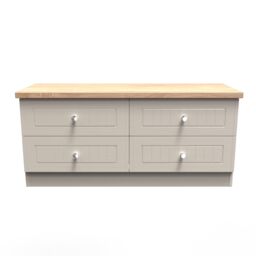 Ready Assembled 2 U Norton 4 Drawer Bed Box (Ready Assembled) in Taupe - Size: Small - thumbnail 1