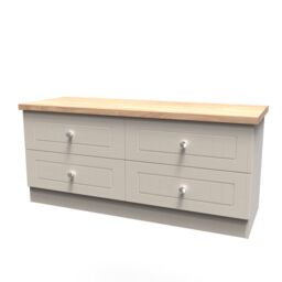 Ready Assembled 2 U Norton 4 Drawer Bed Box (Ready Assembled) in Taupe - Size: Small - thumbnail 3