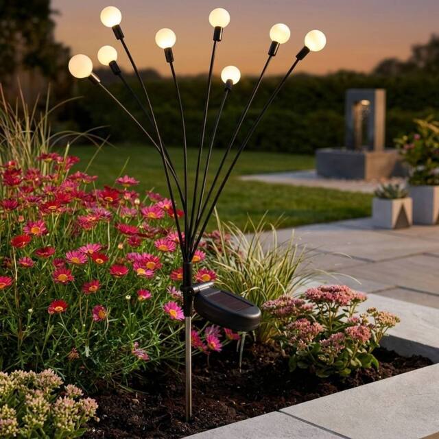 Garden Greatness 8-Stem GloGlobes Swaying Solar Stake Light - Size: 1 Pack - image 1