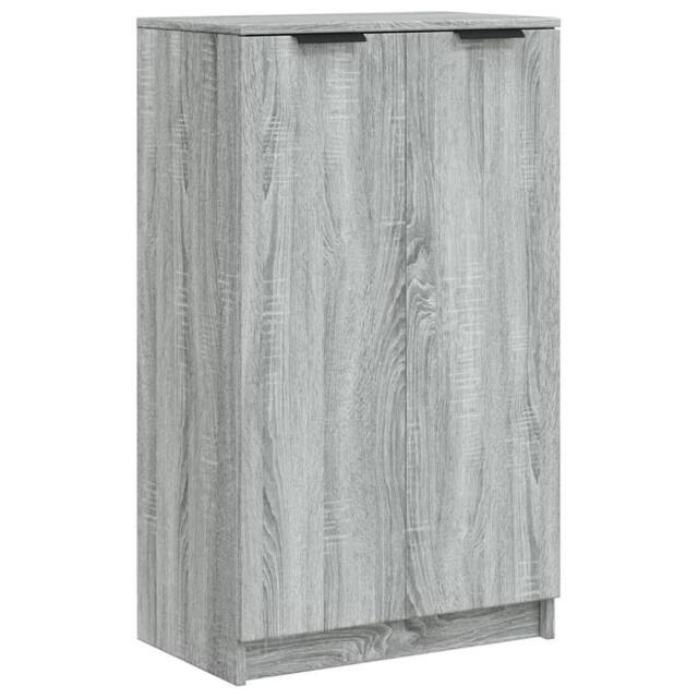 Berkfield Home Shoe Cabinet Grey Sonoma 59x35x100 cm Engineered Wood - Size: 59 x 35 x 100 cm - image 1