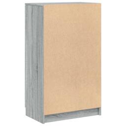 Berkfield Home Shoe Cabinet Grey Sonoma 59x35x100 cm Engineered Wood - Size: 59 x 35 x 100 cm - thumbnail 6