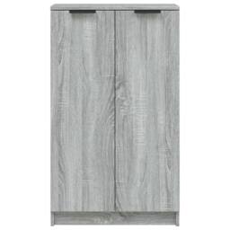 Berkfield Home Shoe Cabinet Grey Sonoma 59x35x100 cm Engineered Wood - Size: 59 x 35 x 100 cm - thumbnail 4