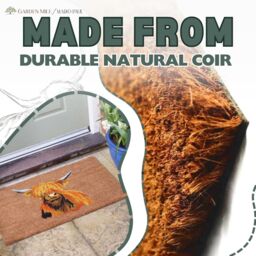 Marco Paul Orange Coir Highland Cow Nonslip Doormat 45x75cm - Size: Medium - thumbnail 7