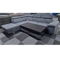 Furniture 786 Luton Sofabed Left Hand Facing Corner With Storage Box in Grey - thumbnail 2